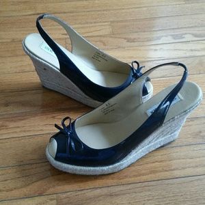 Steve Madden women wedge peep toe slingback
